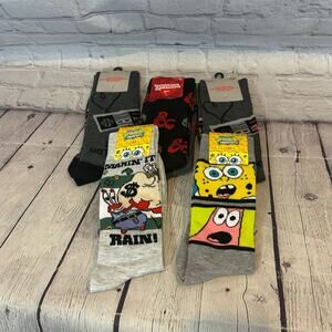 Lot of Character Socks (SpongeBob, Dungeons & Dragons, Nintendo)